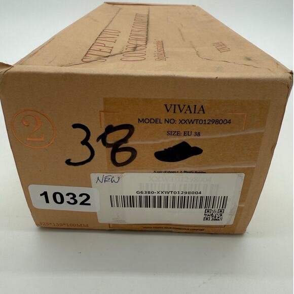 Vivaia Doris Square Toe Slide Sandal Old Money Knit Comfort Black Brown 7-7.5 - Picture 7 of 7